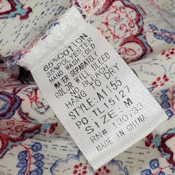 Umgee Bohemian Mixed Floral Print Babydoll Dress Medium - Picture 5 of 6